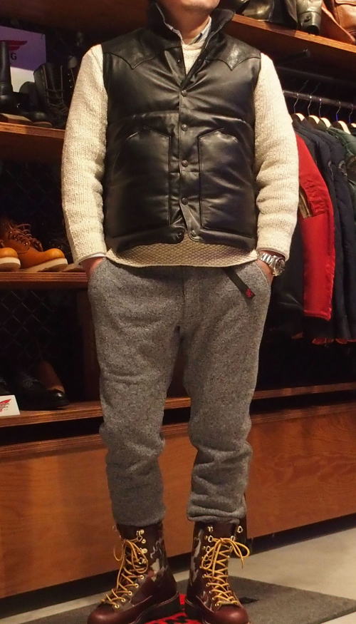 Rainbow Country [All Leather Down Vest] BLOG スリーエイト｜ウエア