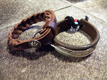 Leather Bracelet × 950 Silver by LARRY-SMITH Jr.BLOG2 スリーエイト 